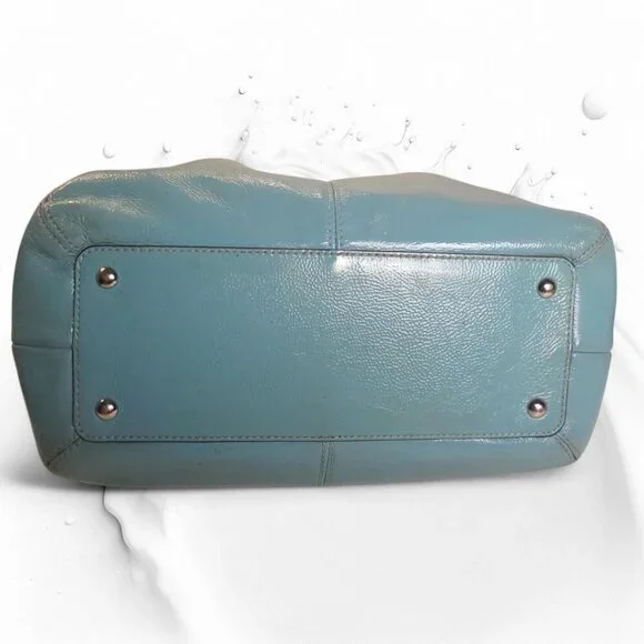 COACH Soho Satchel & Wallet in turquoise patent leather set - Picture 9 of 15